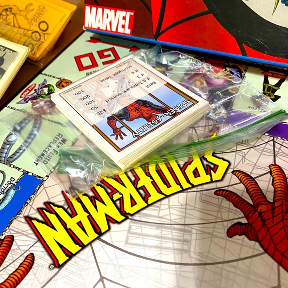 MONOPOLY SPIDER-MAN MARVEL COLLECTOR’S EDITION 2002 PARKERS BROTHERS COMPLETE - Picture 7 of 9